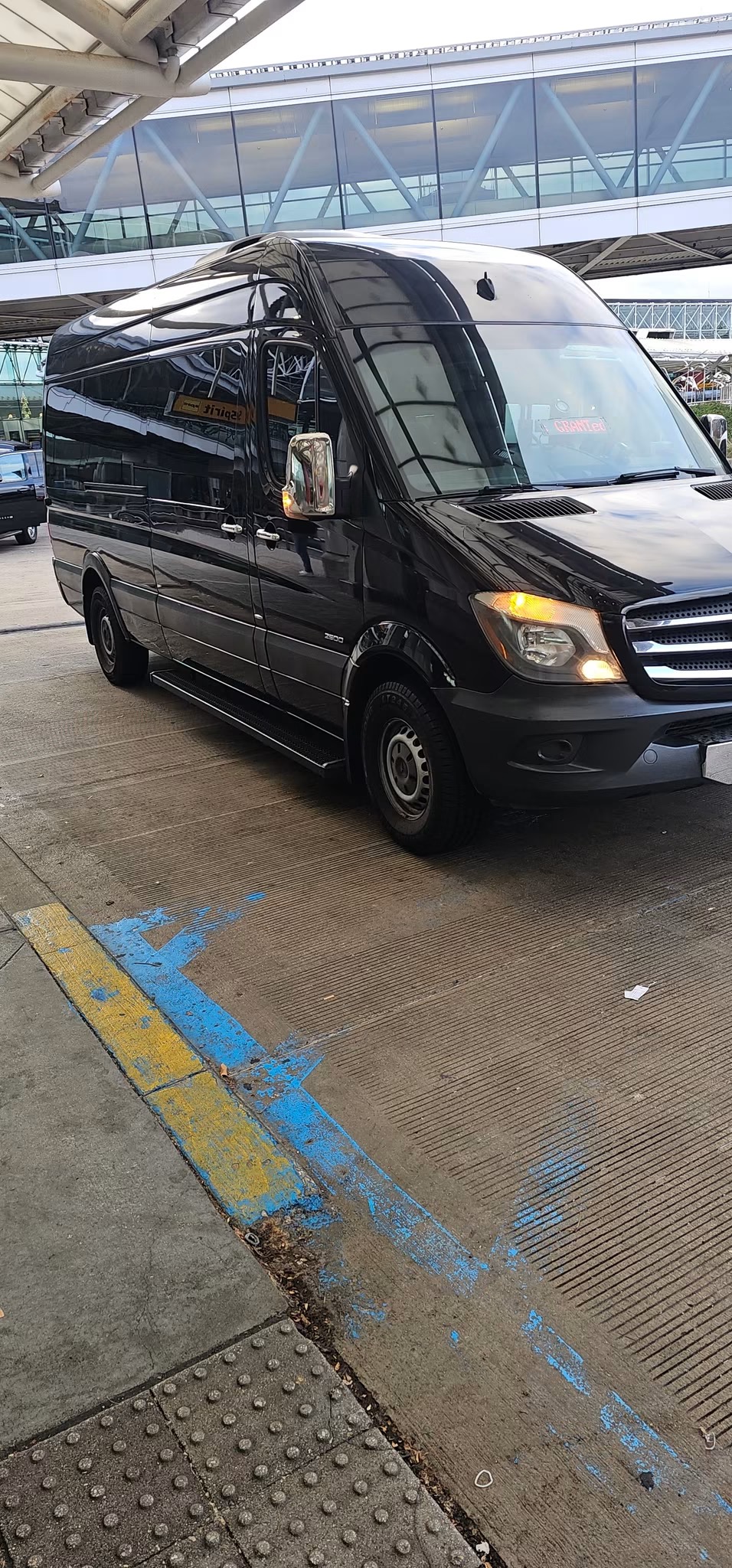 Mercedes Sprinter at airport